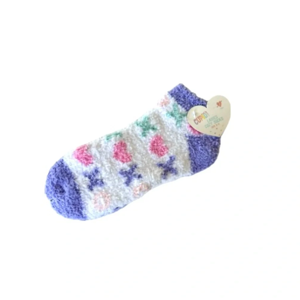 💕 NWT Bundle of Women’s & Kids Cupid brand cozy ankle socks in soft polyester